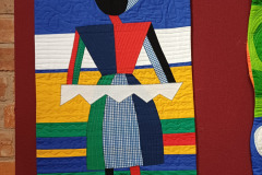 Woman with a White Saw by Wendy Camm
